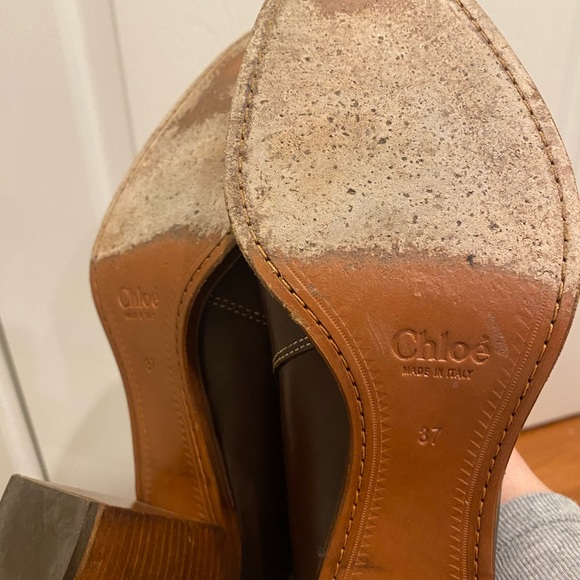 Chloe leather boots size 37, color brown, Authentic - Picture 8 of 11